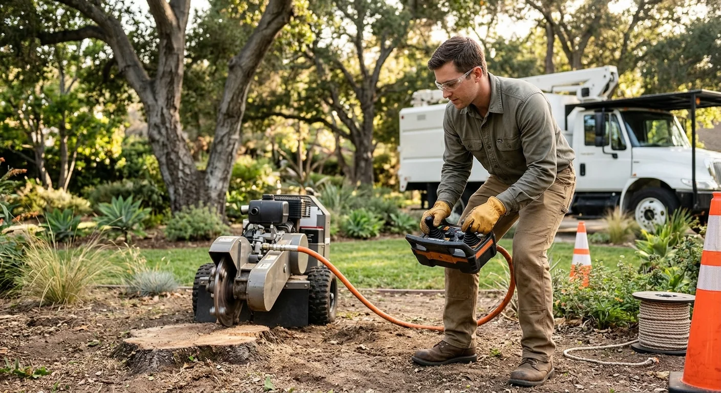 Thousand Oaks Tree Service technician testing system performance