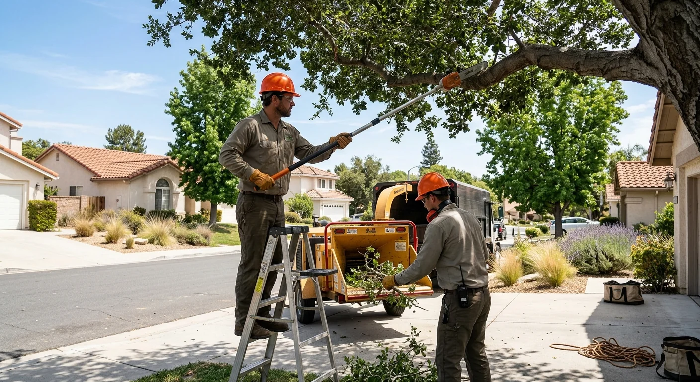 Cleared residential lot ready for new landscaping in Thousand Oaks