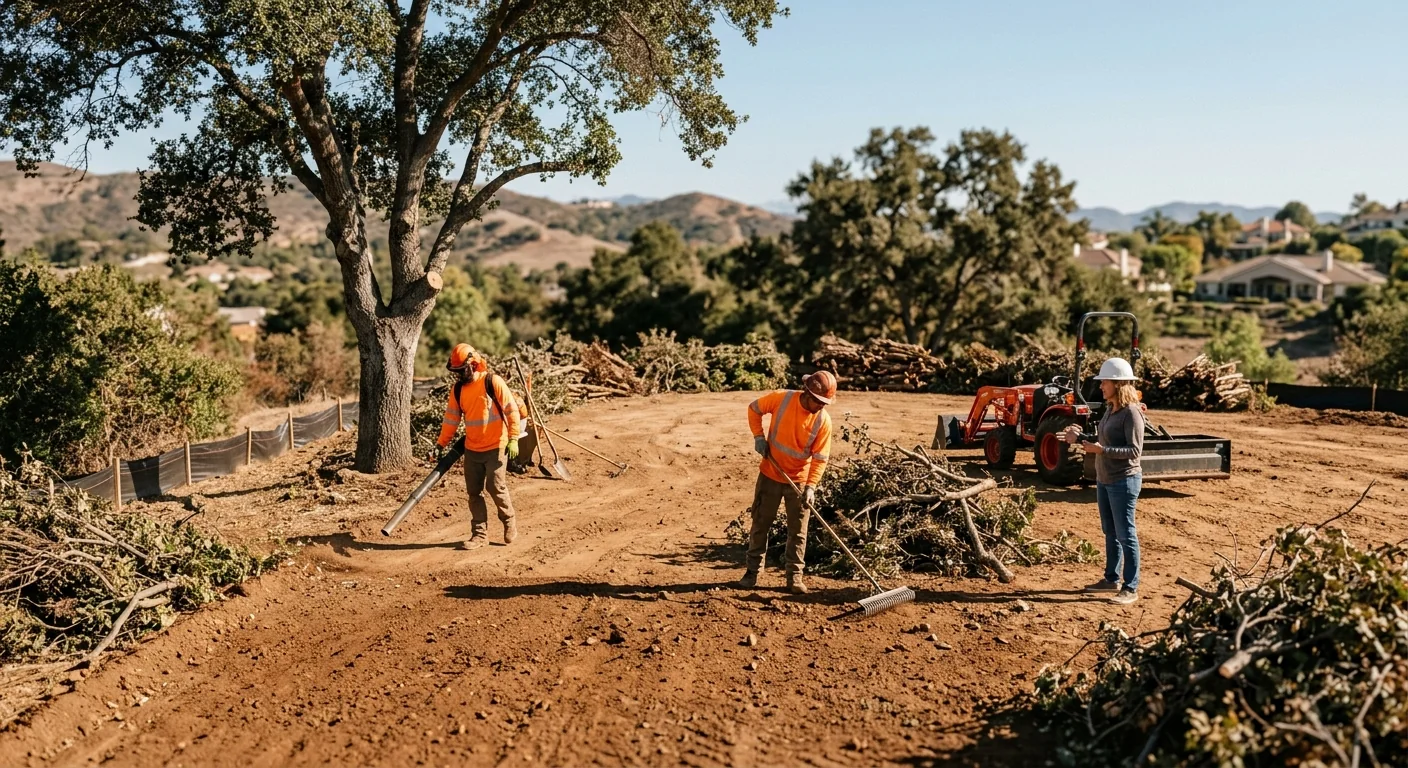 Freshly cleared property ready for construction near Thousand Oaks