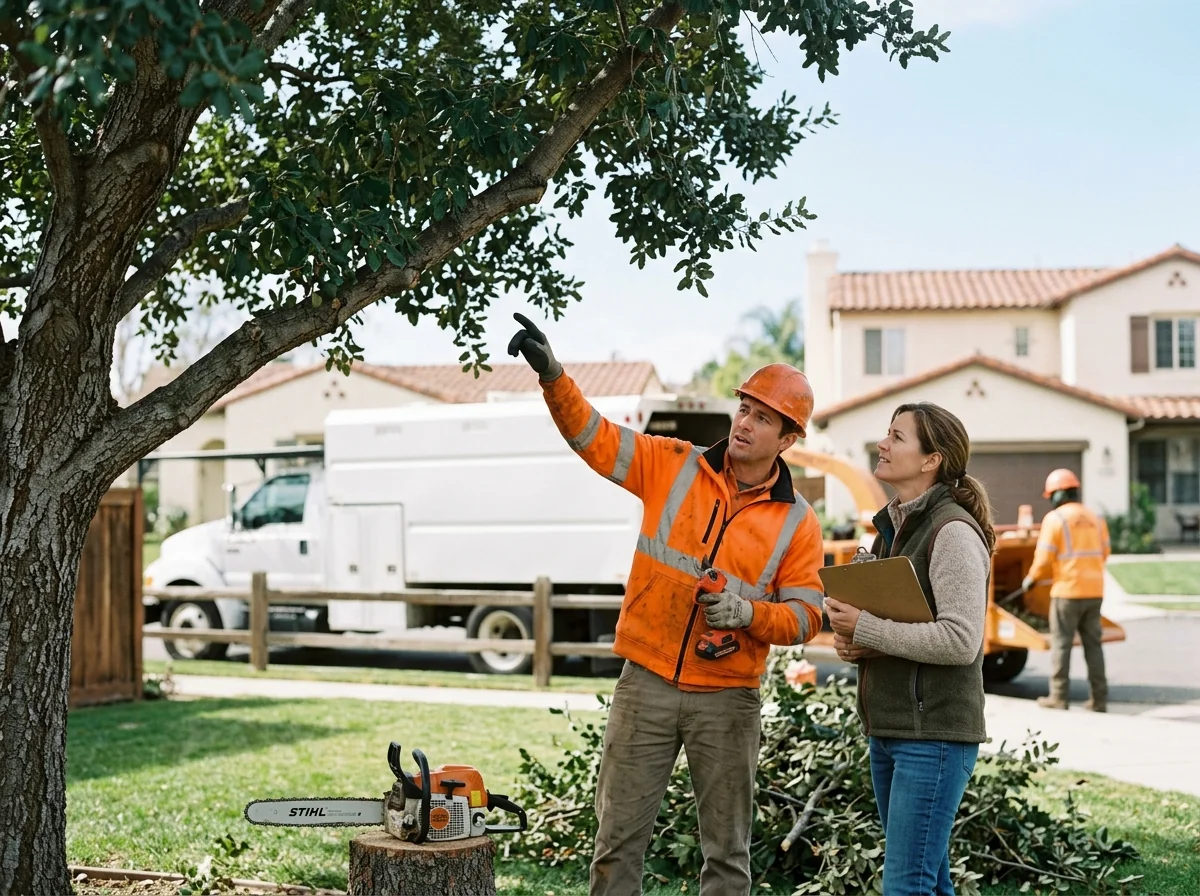 Cleaned up backyard after professional tree removal in Thousand Oaks