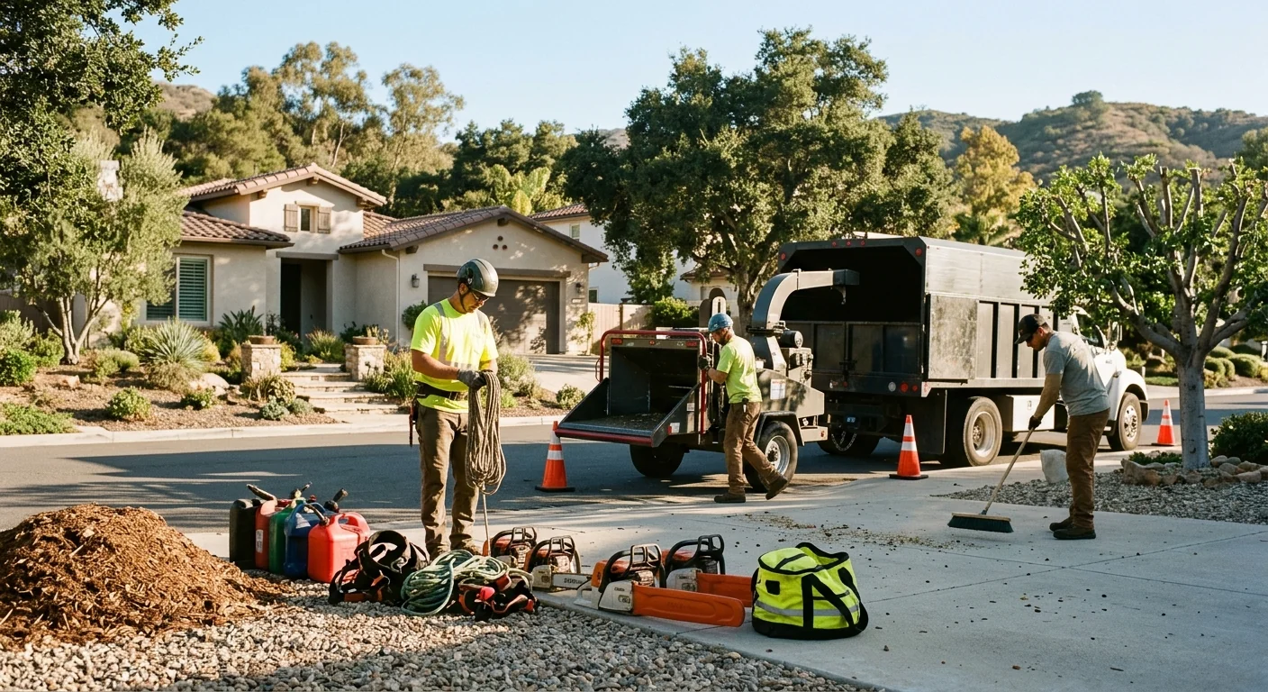 Finished Tree Service system setup by Thousand Oaks Tree Service